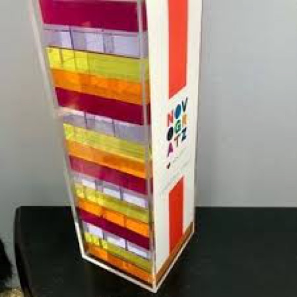 Neon Acrylic Tumbling Block Game Jenga Rare - Picture 2 of 6